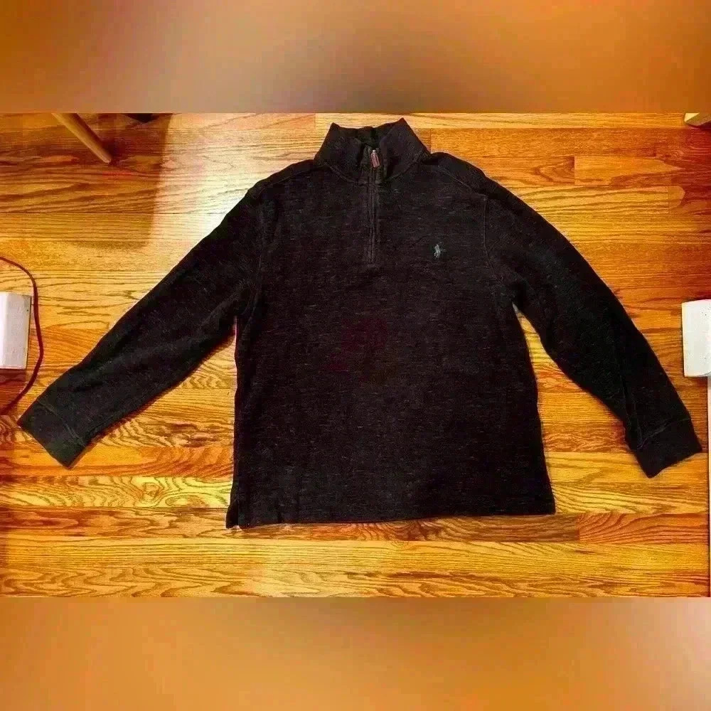 Polo Ralph Lauren Men’s Quarter Zip Gray Speckled - Large